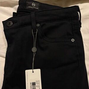 NWT AG Black The Prima Mid Rise Cigarette Jean Size 28